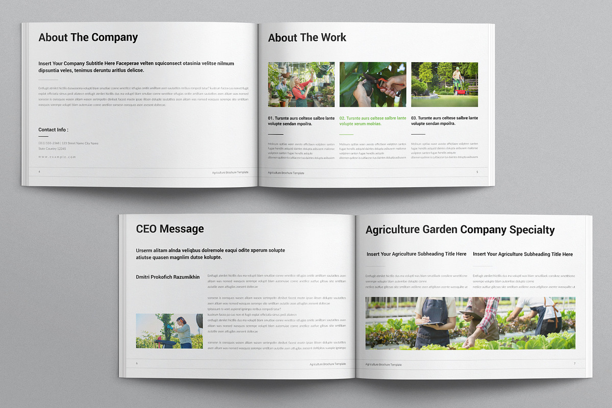 Agriculture Brochure Landscape, a Brochure Template by E-Type (Photo 3 of 7)
