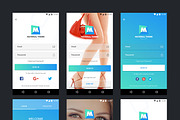 Material Theme UX/UI Kit, an UI Kit Template by App for Mobile & Website (Thumbnail 2 of 9)