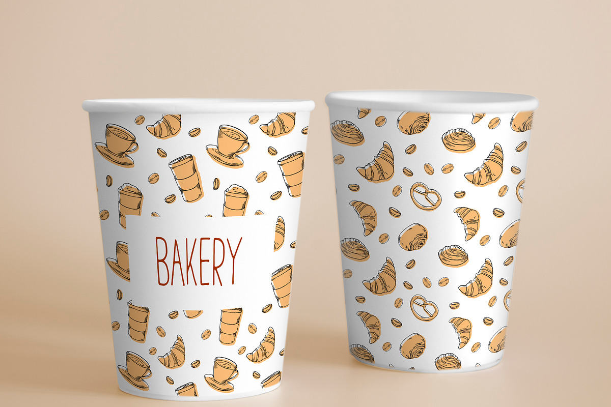 Bakery vector clipart coffee, an Illustration by Lidia's watercolor world (Photo 5 of 8)