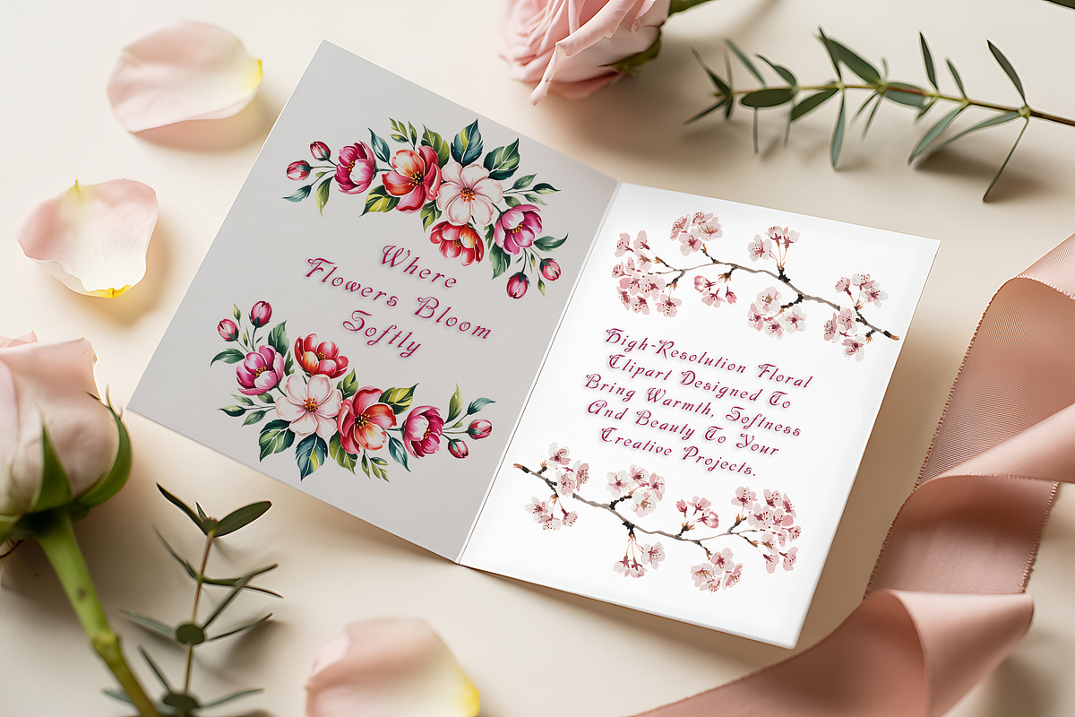 Watercolor Minimal Thin Floral, a Decorative Illustration by ForhadGFX (Photo 2 of 12)