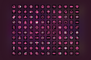 120 Pink Neon iOS 14 App Icon Pack, an Icon by IOS14iconsStudio (Thumbnail 2 of 3)