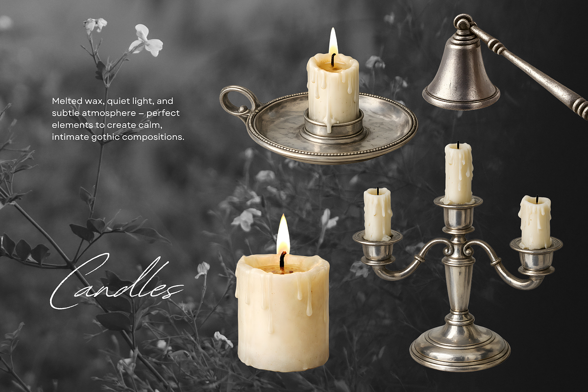 Gothic Coquette Romantic Collage Kit, an Object Graphic by foxsong (Photo 6 of 9)