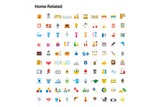 +1000 COLORED FLAT ICONS, an Icon by beguima (Thumbnail 3 of 14)