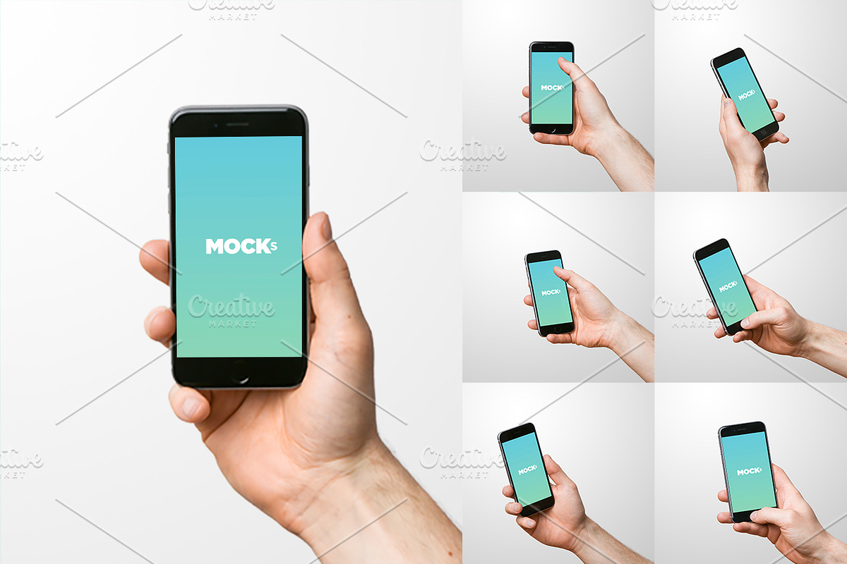 iPhone 6 Studio Mockups, an iPhone Mockup by Mockura (Photo 1 of 7)