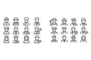 Collection of web icons representing, a Technology Illustration by ZinetroN