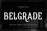 Belgrade, a Sans Serif Font by edcreative (Thumbnail 1 of 7)