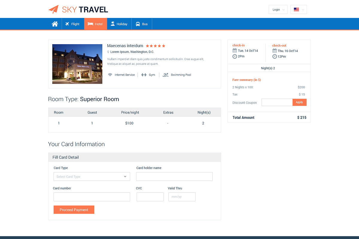 Sky Travel PSD Website Template, a Websites & App Template by WebbyTemplates (Photo 12 of 17)