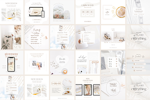 White Instagram Post Template CANVA