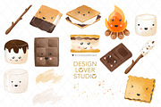 Cute Smores design, a Food Illustration by designloverstudio (Thumbnail 3 of 3)