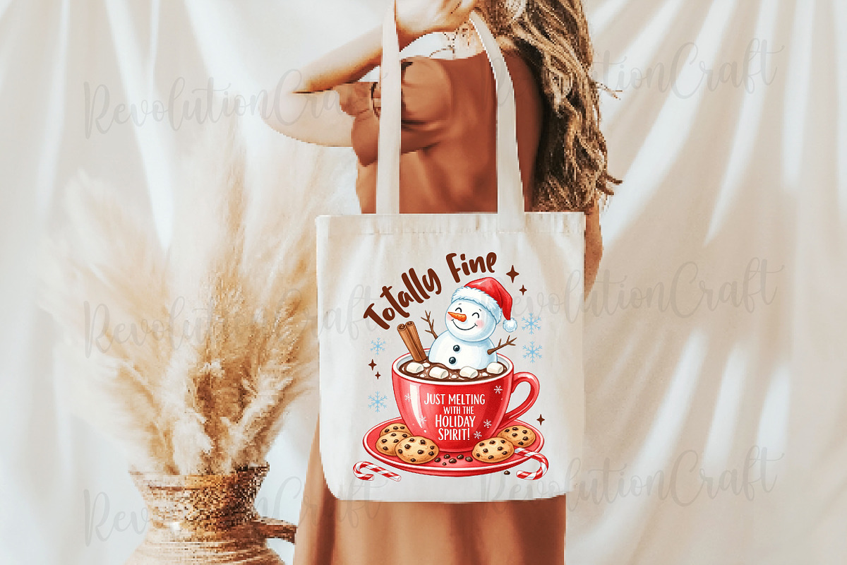 Funny Christmas Cocoa, Snowman Png, an Illustration by OK Design (Photo 4 of 4)