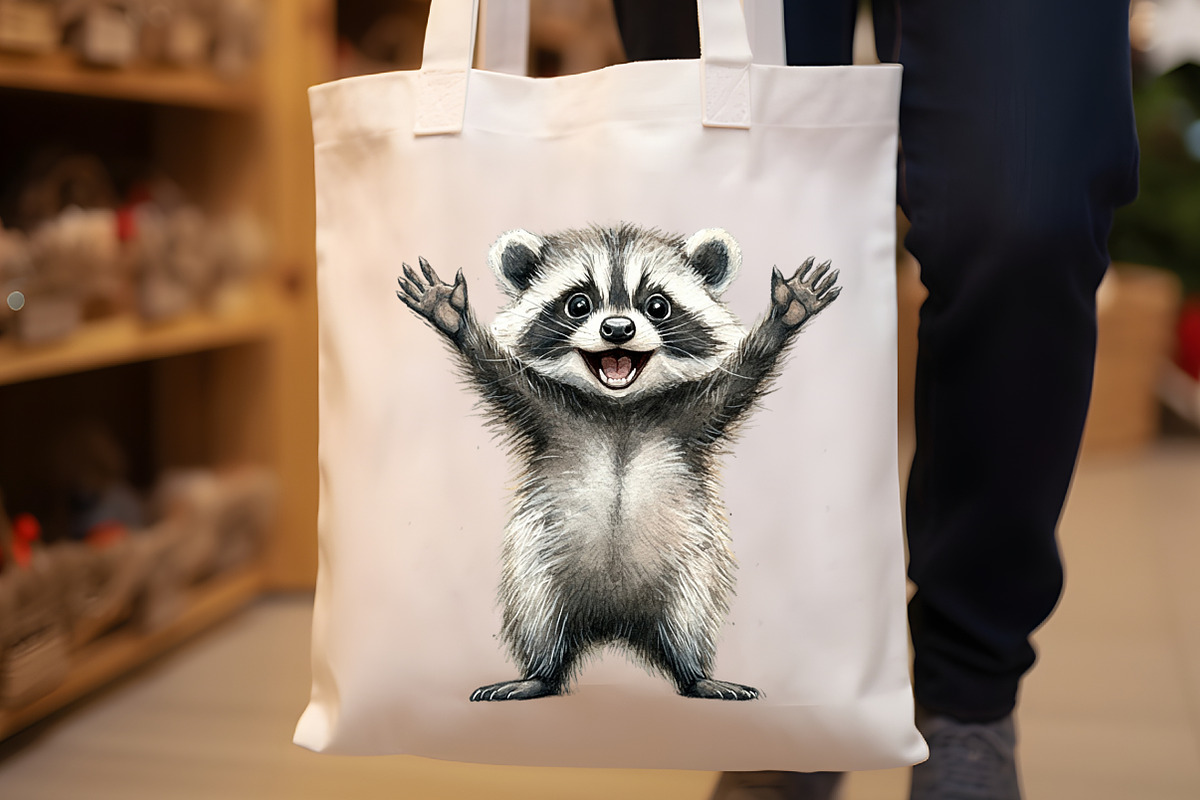 Quirky and Funny Raccoons Sublimatio, an Illustration by Rose Art (Photo 7 of 7)