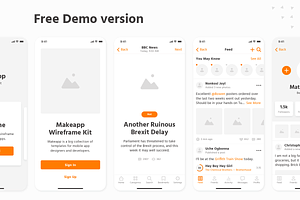 Makeapp Wireframe Kit