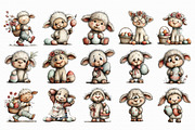 Easter Lamb PNG Clipart, an Illustration by Libby Wishes (Thumbnail 2 of 4)