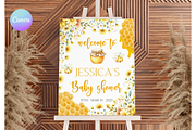 Mommy to Bee Shower Welcome Sign, a Templates & Theme by VeliusCreativeStudio (Thumbnail 1 of 3)