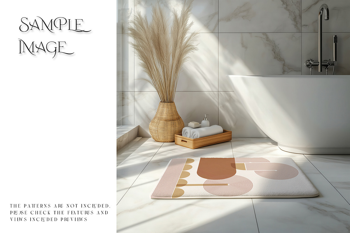 Bath Mat Mockups, a Household Mockup by mock-ups (Photo 4 of 11)