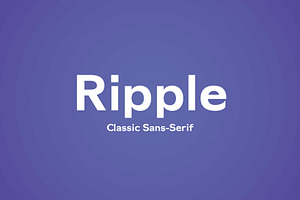 Ripple- Classic Sans Serif