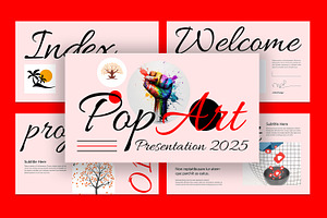 Pop Arts Presentation Layout, a Presentation Template by MightyDesign