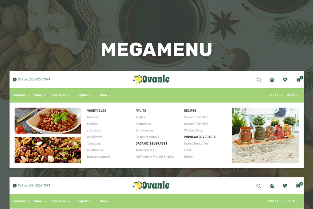 Ovanic - Organic & Food PrestaShop, a Bootstrap Template by Pichforest Studio (Photo 13 of 14)