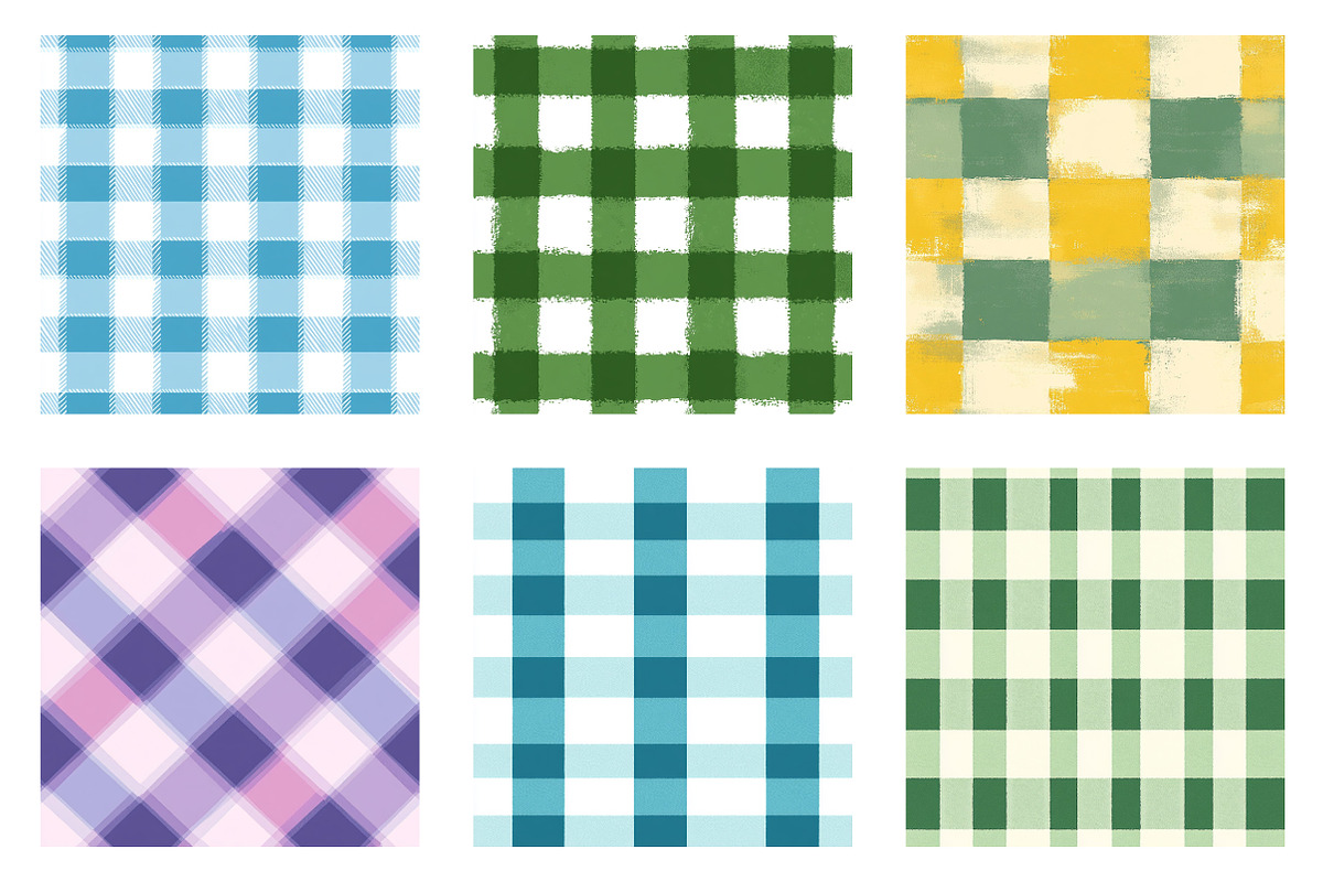 Easter Buffalo Plaid Pattern, an Illustration by Dream Creation (Photo 2 of 6)