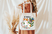 Be Yourself Funny Cat PNG, an Illustration by DreamCafeArt (Thumbnail 3 of 6)