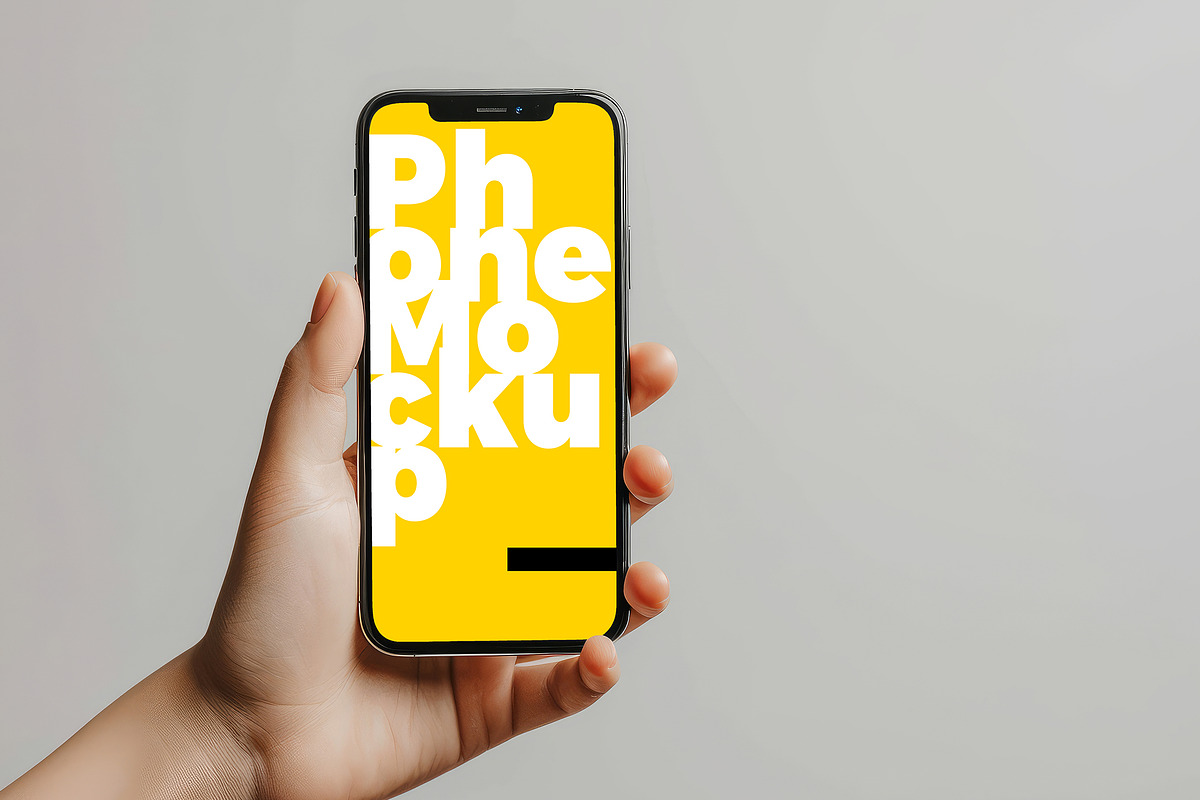 Phone Mockup Template, an iPhone Mockup by Giant Design