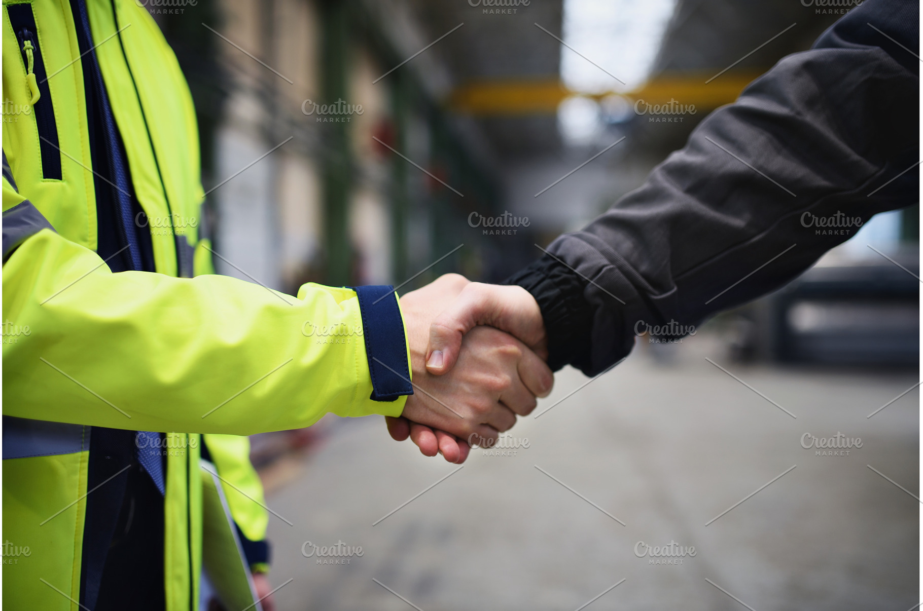 Engineer and industrial worker in, an Industrial Photo by HalfPoint