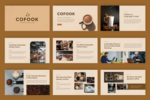 Cofook - Coffee Shop Google Slides