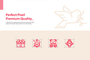 200 Valentine Icons Set, an Emoji Icon by Creative Perspective (Thumbnail 2 of 6)