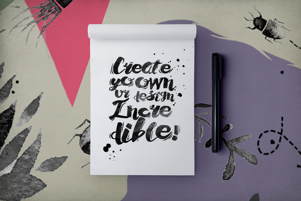 Surazica Font+4 Design preview 3