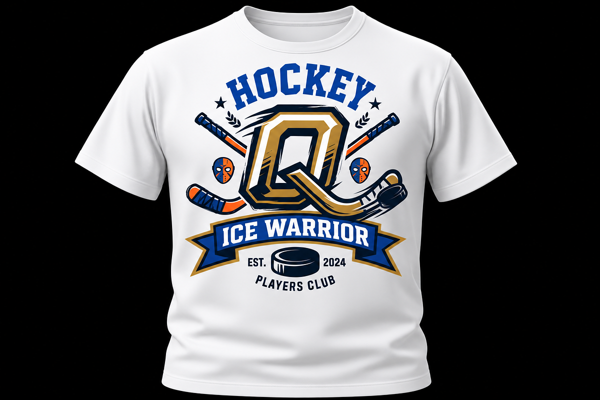 Ice Warrior Hockey Logo Design, an Object Graphic by Artivon (Photo 1 of 3)