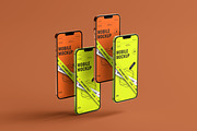 10 Screen Mockup Multi iPhone, an iPhone Mockup by East Gallery (Thumbnail 8 of 10)