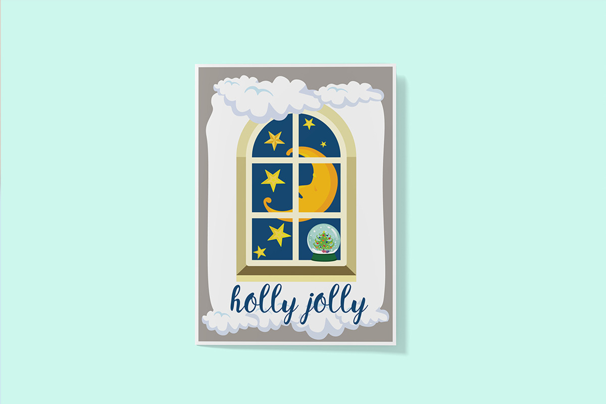 Christmas cards, stickers, labels, a Card Template by land art (Photo 7 of 13)