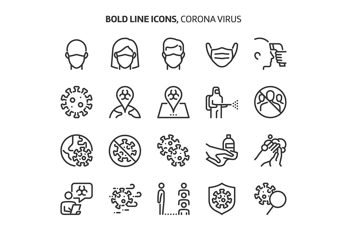Bold Line Icons, an Outline Icon by Howcolour (Photo 9 of 151)