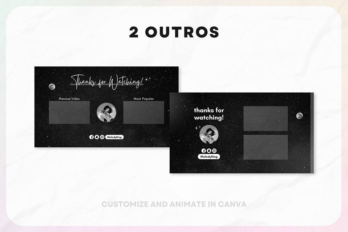 YouTube Channel Branding Kit | Canva, a Social Media Template by OniriqveDesigns (Photo 5 of 10)