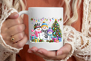 Christmas Tree Snowman Family PNG, a Seasonal Illustration by designcity5 (Thumbnail 4 of 4)