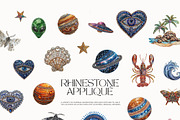 RHINESTONE APPLIQUE Collage, an Object Graphic by Lana Elanor (Thumbnail 8 of 10)