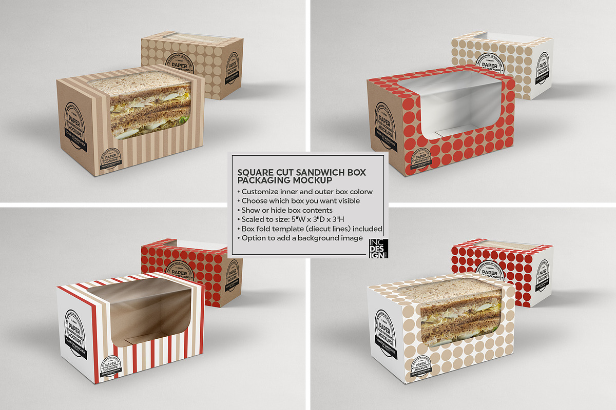 VOL.15 Food Box Packaging Mockups, a Packaging Mockup by INCDesign (Photo 18 of 21)