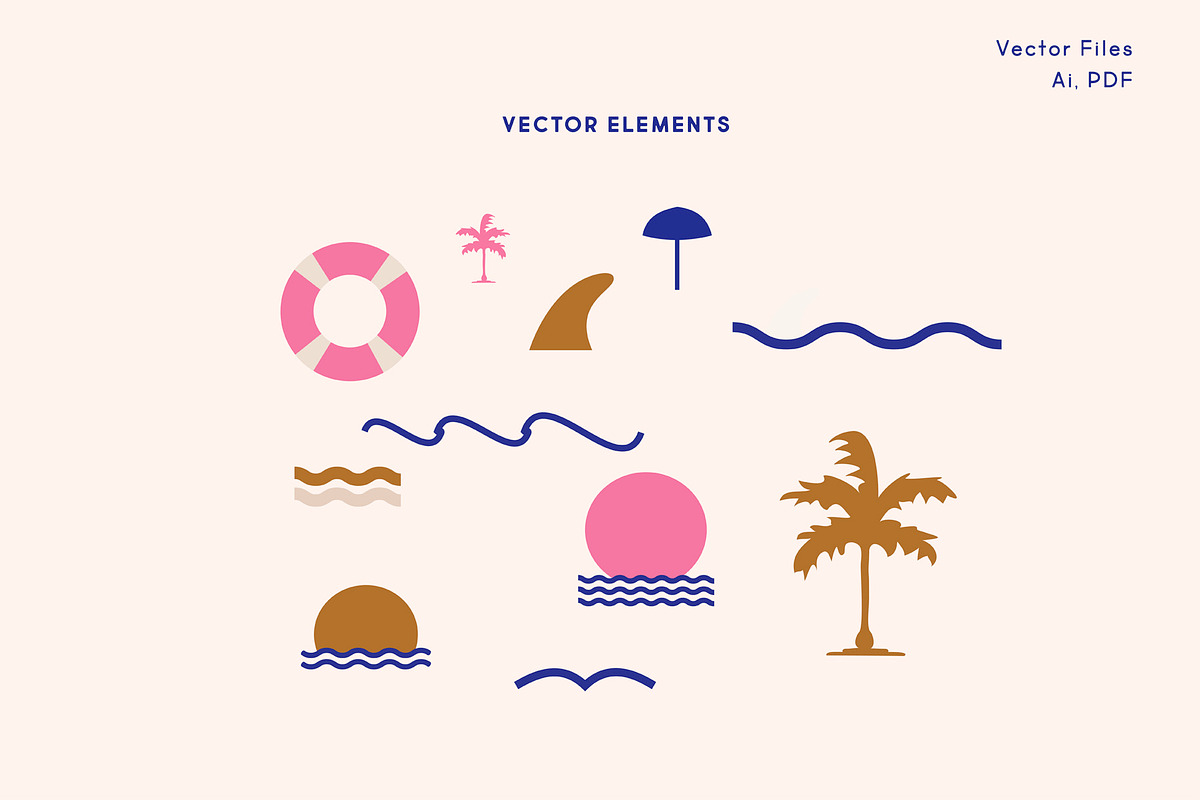 Summer Vector Seamless Patterns, a Pattern Graphic by All This Concept (Photo 11 of 12)