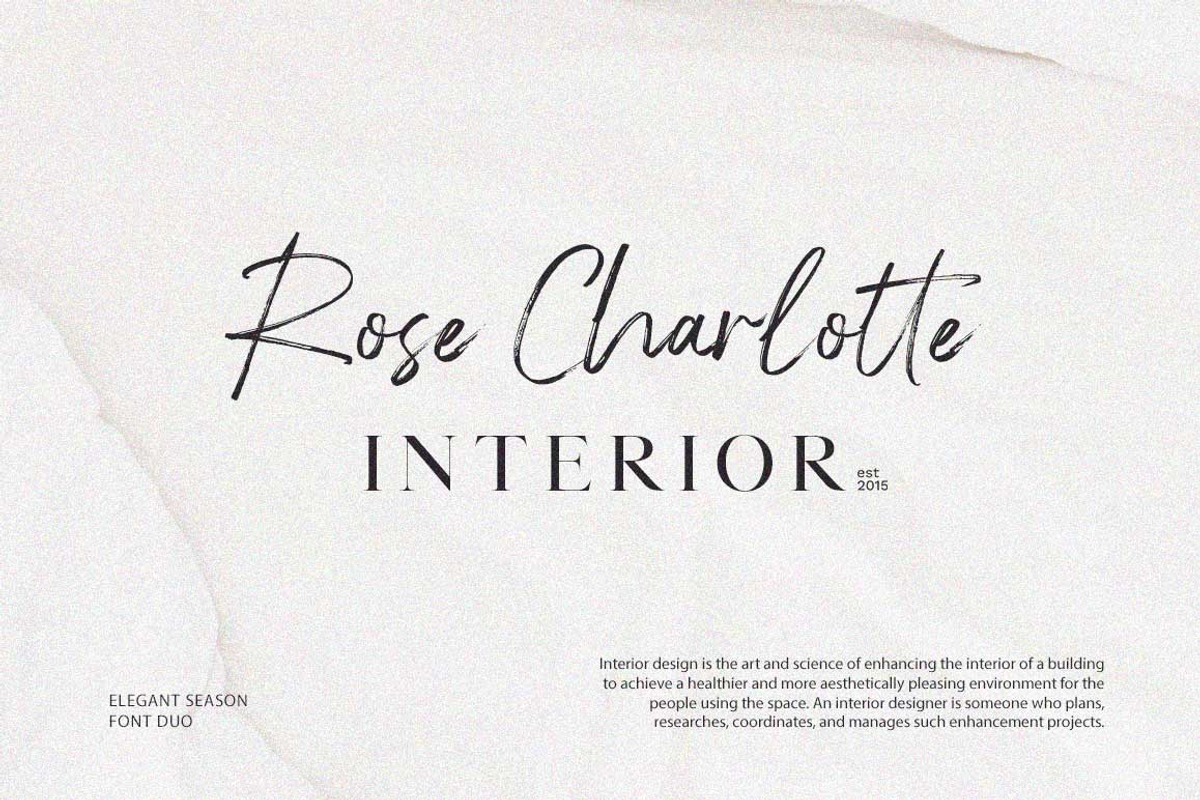 Elegant Seasons Font Duo, a Script Font by Lucky Type (Photo 13 of 25)