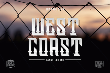 Westcoast, a Blackletter Font by Muntab_Art