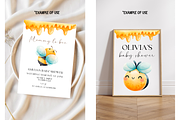 Cute Honey Bee Png Set, Honey Comb, an Illustration by TatiMockup (Thumbnail 5 of 5)