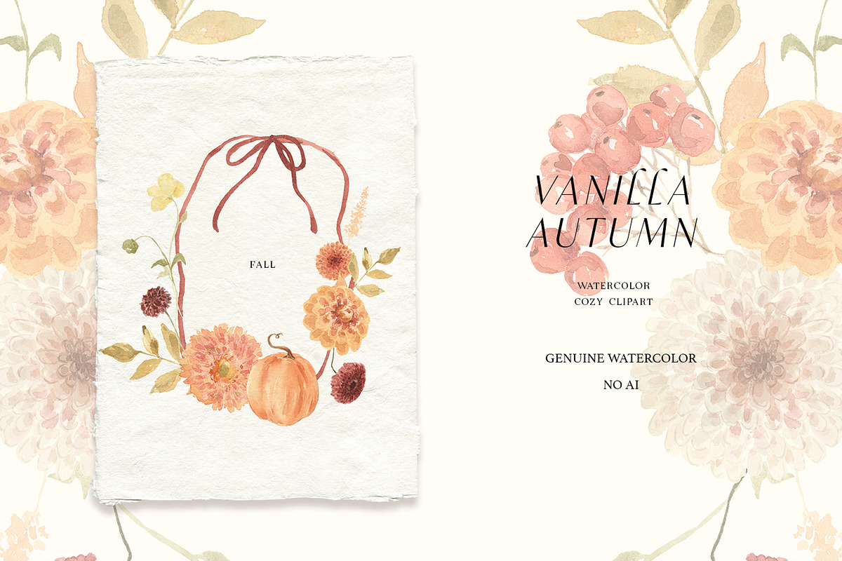 Vanilla Autumn watercolor, a Seasonal Illustration by LiChu Art (Photo 6 of 10)