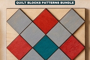 Quilt Block Patterns Modern Mosaic W, a Pattern Graphic by AtacanDigital (Thumbnail 14 of 15)