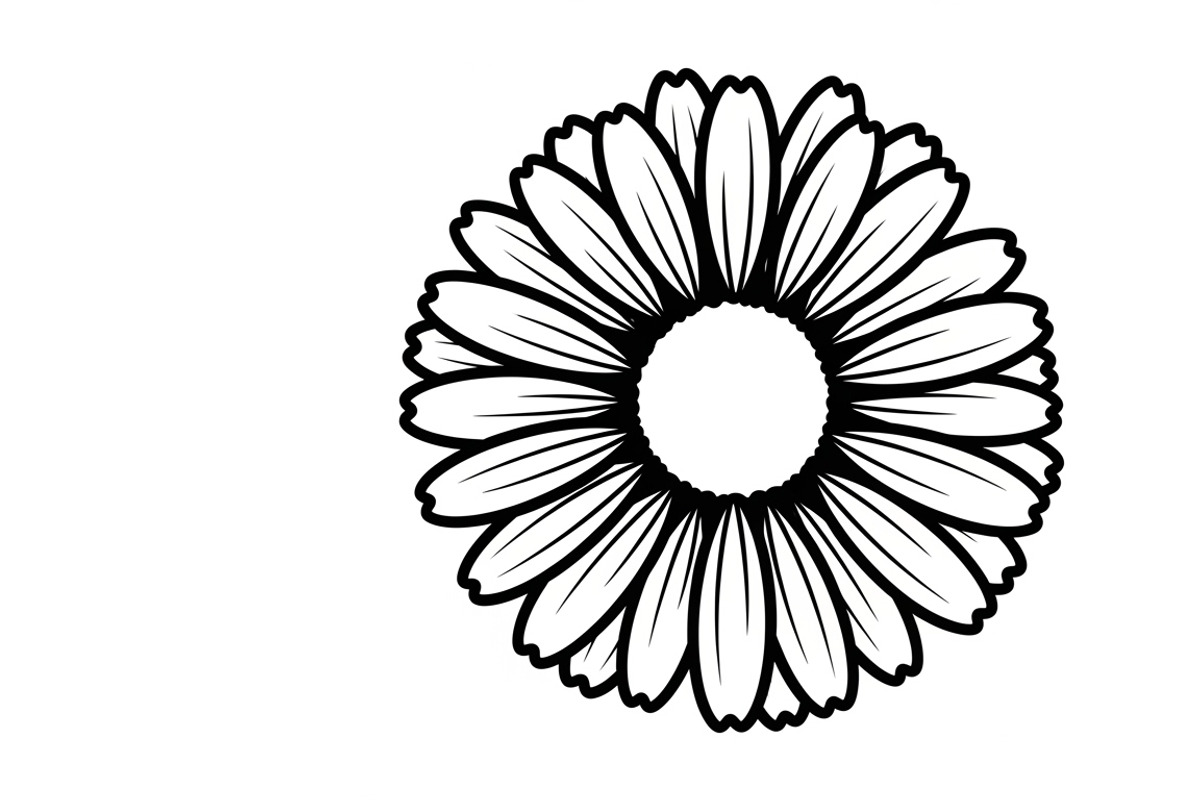 Charming daisy circle decor design, an Illustration by Amazin_art (Photo 16 of 27)