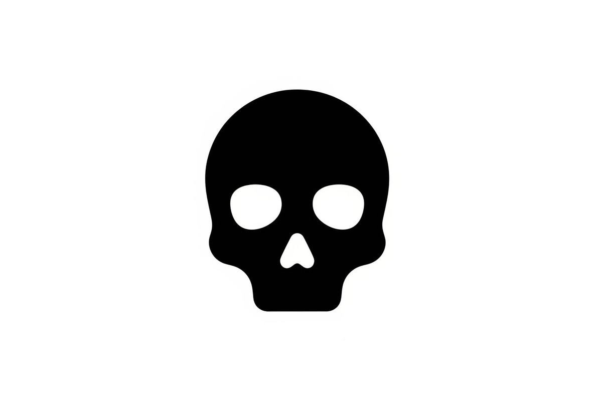 Skull & Crossbones Silhouette Vector, an Illustration by jahid234 (Photo 21 of 51)