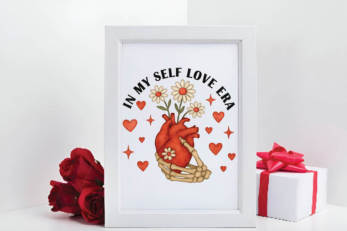 Self Love Era png, Retro valentines, an Illustration by DreamPrint404 (Photo 5 of 8)