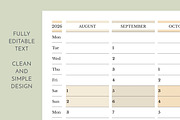 2026–2027 Academic Planner MO Start, a Stationery Template by Olga Begak Art & Design (Thumbnail 2 of 3)