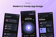 Galaxy Gaze - Mobile Private VPN App, an UI Kit Template by SquidPixey (Thumbnail 2 of 3)