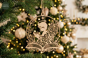 Angel Christmas Ornament SVG Bundle, a Decorative Illustration by svgocean (Thumbnail 6 of 7)