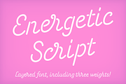 Energetic Script, a Script Font by Studio Dot by dot (Thumbnail 1 of 6)